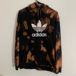 Adidas Logo Hoodie Black Bleached